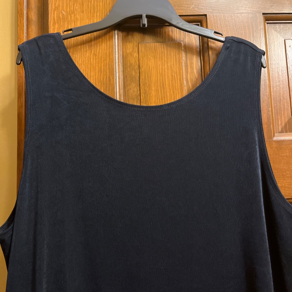 NWT Chico’s Travelers, Black, Tank Top.  Sleeveless.  Sz. 3 Chico’s.  14/16 Reg. - Picture 2 of 8